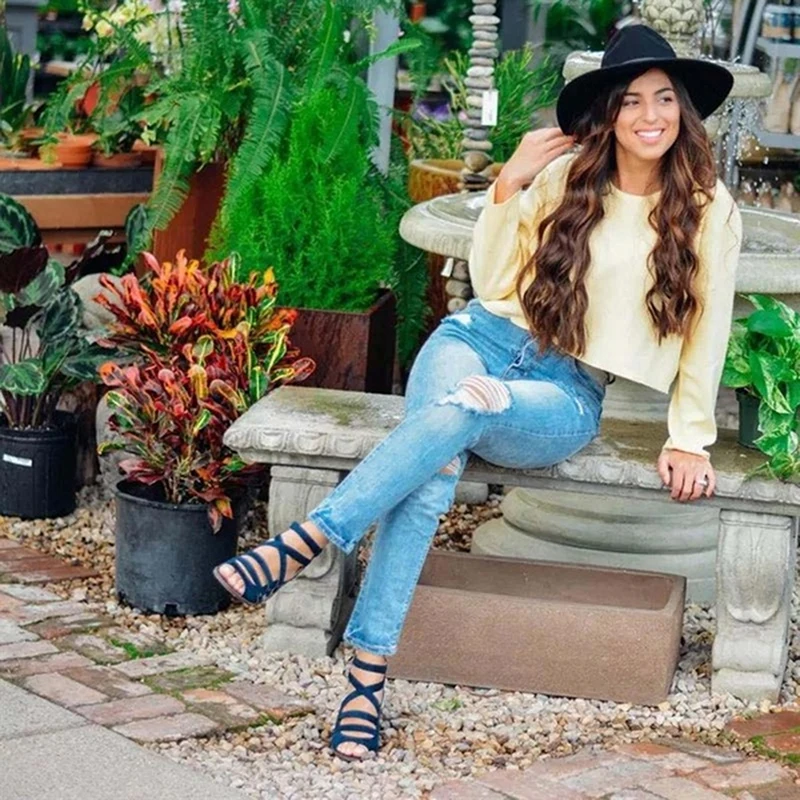 Женские босоножки обувь коллекция 2019 года Летние Стильные туфли-лодочки на