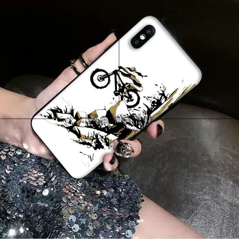 Babaite удивительный горный велосипед MTB дизайн мягкий чехол для телефона Apple iPhone 8 7 6