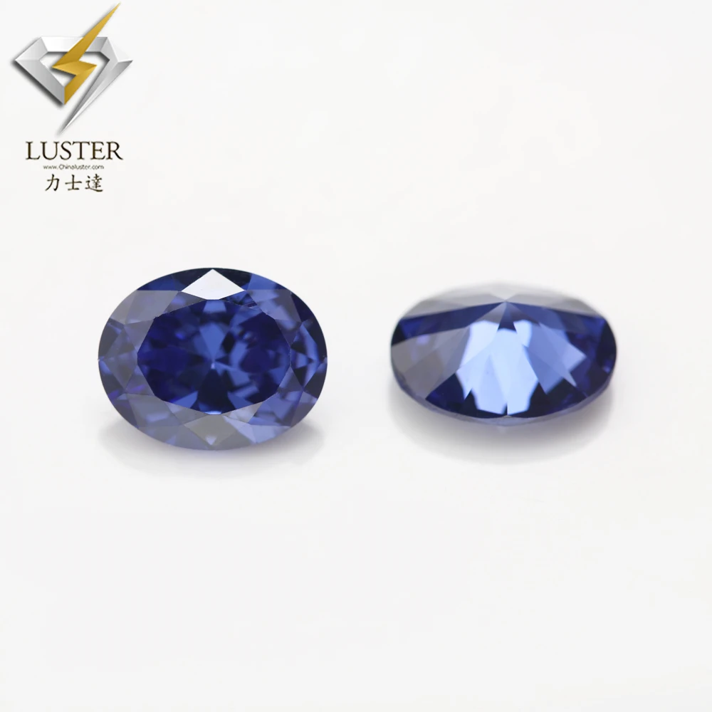 Most realistic cubic zirconia 2x3~13x18mm natural blue oval cut shape zircon gems stones 10pcs / bag quality cz for jewelry | Украшения и