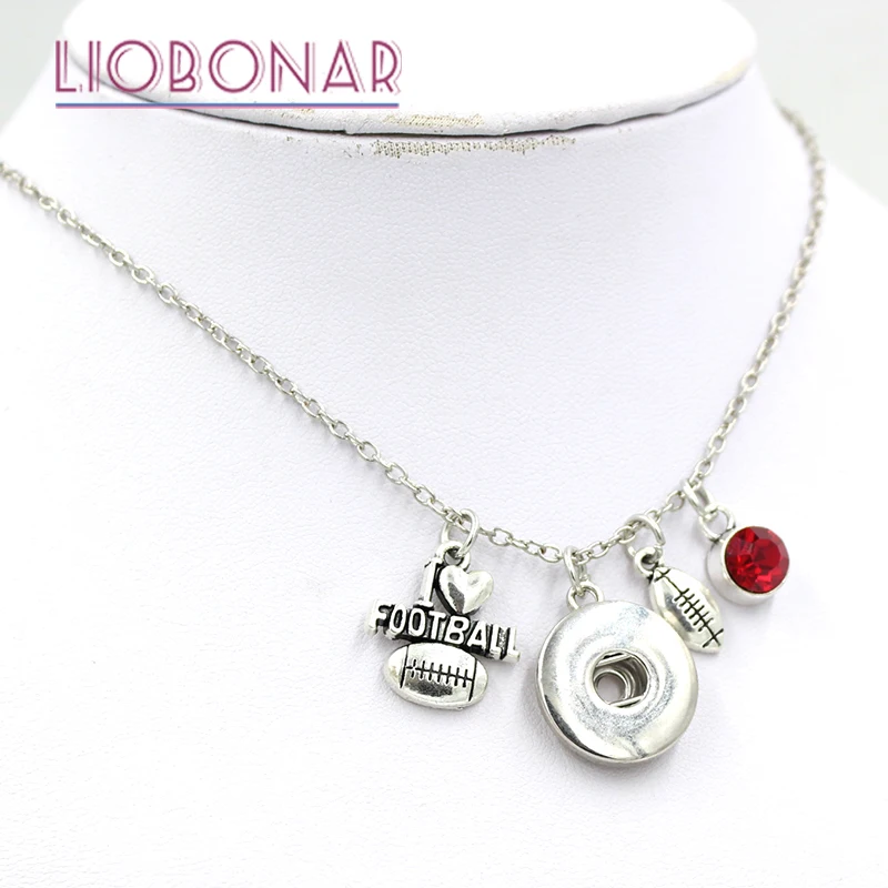 1 шт. подвеска Footabll ожерелье с камнем талисманом очаровательное Спортивное