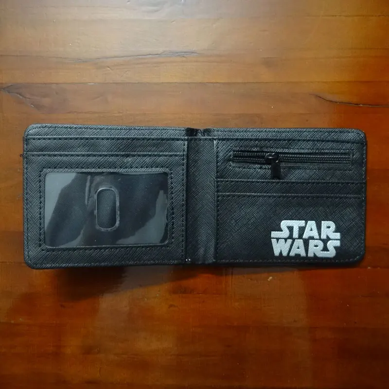 Новое поступление Звездные войны Женские Кошельки фильмы аниме starwar кошелек доллар цена мешок денег подарок для мальчиков и девочек кожа короткие бумажник