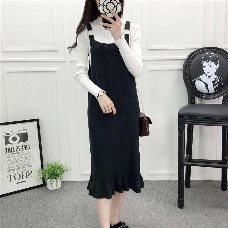 Женское платье-жилет TAJIYANE сарафан большого размера с рисунком гусиные лапки