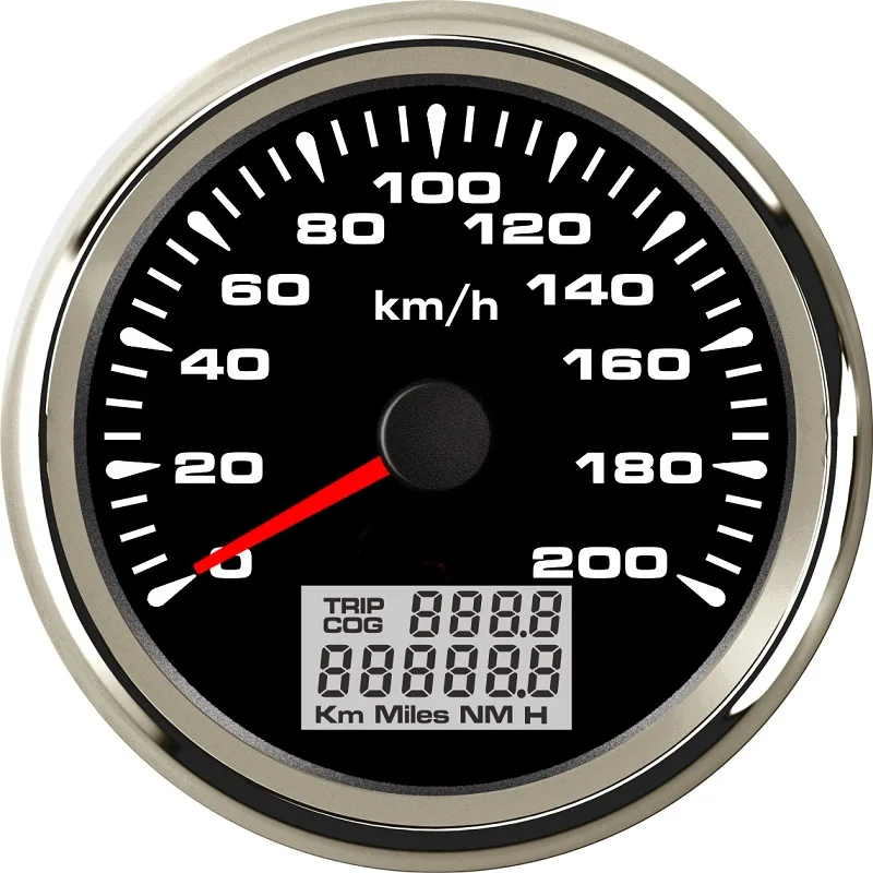 85 мм Универсальный Автомобильный морской GPS скоростной одометр 0 200 км/ч пробег 9 32