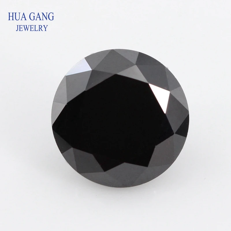 

Black Cubic Zirconia 0.8~10mm Round Shape AAAAA Brilliant Cut Loose CZ Stone Synthetic Gems For Jewelry Free Shipping