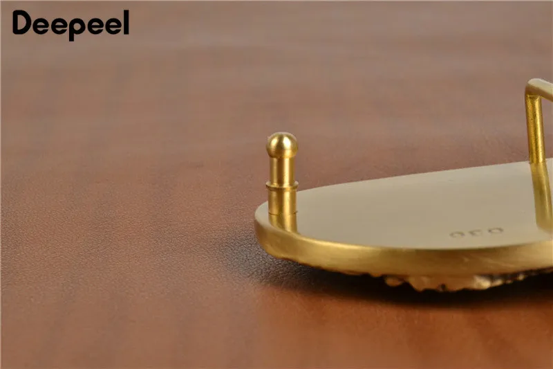 Deepeel 39 мм латунный 3D Китайский Дракон Мужская пряжка для ремня гладкая голова DIY