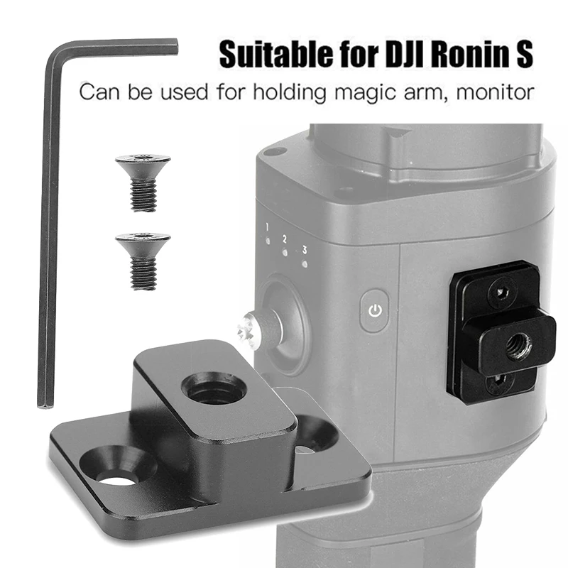Новинка, Монтажная пластина для видеомонитора, крепление для Dji Ronin S M4 до 1/4, винтовой адаптер, удлиняющий порт для монитора, Волшебная рукоятка против SmallRig