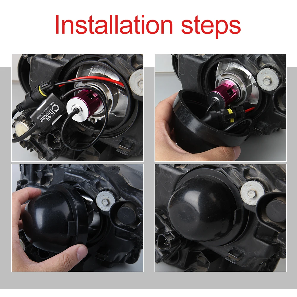 Автомобильный светодиодный пылезащитный чехол для фар резиновый