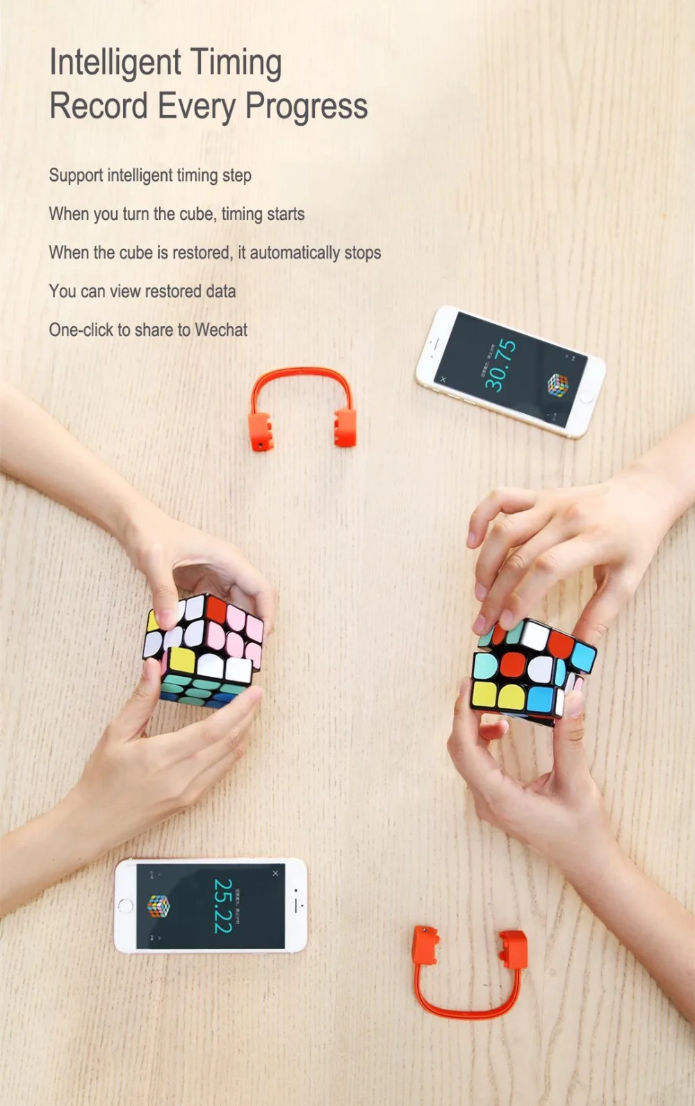 Xiaomi Giiker Super Rubik's Cube учитесь с веселым bluetooth-соединением распознавание идентификация интеллектуальная развивающая игрушка