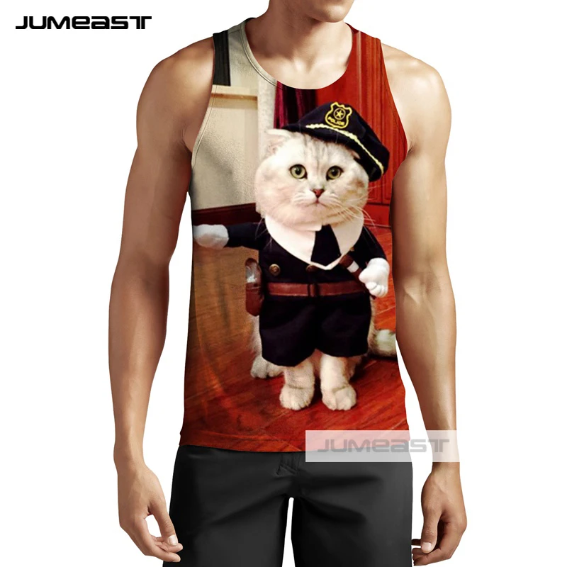 Jumeast/новый бренд 3d принт забавные животные для мужчин/женщин топы на бретелях