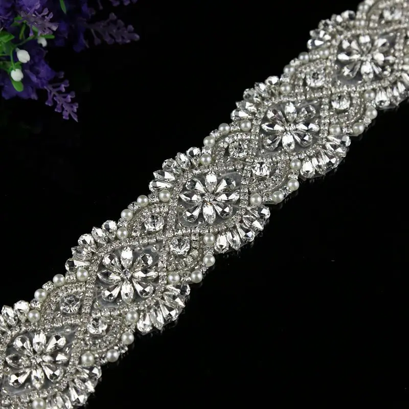 Красивый свадебный пояс Стразы с кристаллами 17 дюймов свадебная отделка платьев