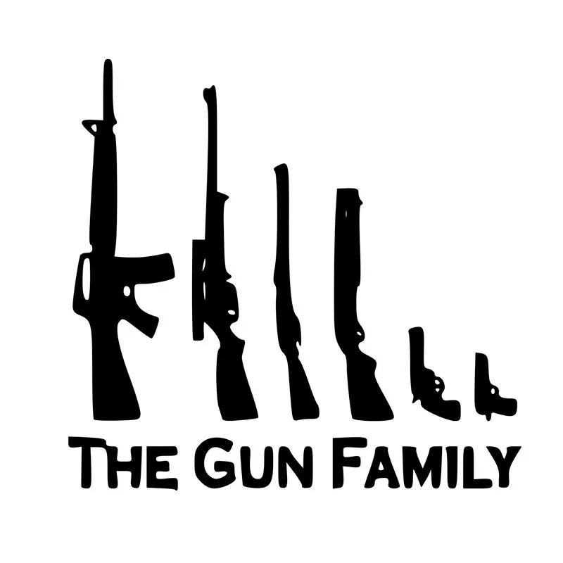 Наклейка с изображением семьи пистолета наклейка для автомобиля Стайлинг