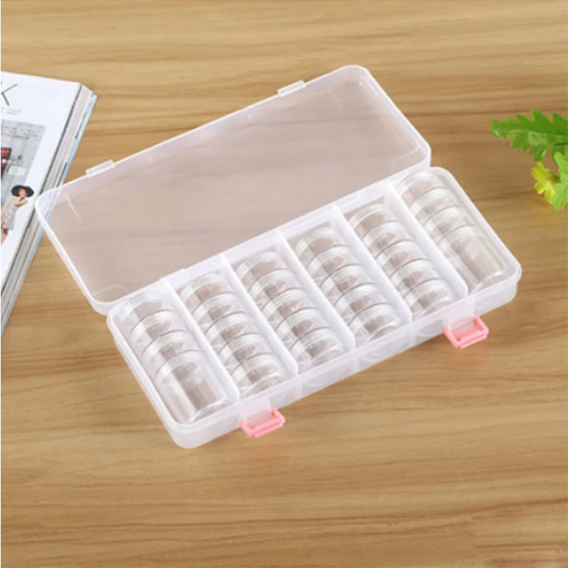 30 pcs bottle Plastic Empty Storage Box for Nail Art Manicure Tools Jewelry Beads Display Case Organizer Holder | Дом и сад