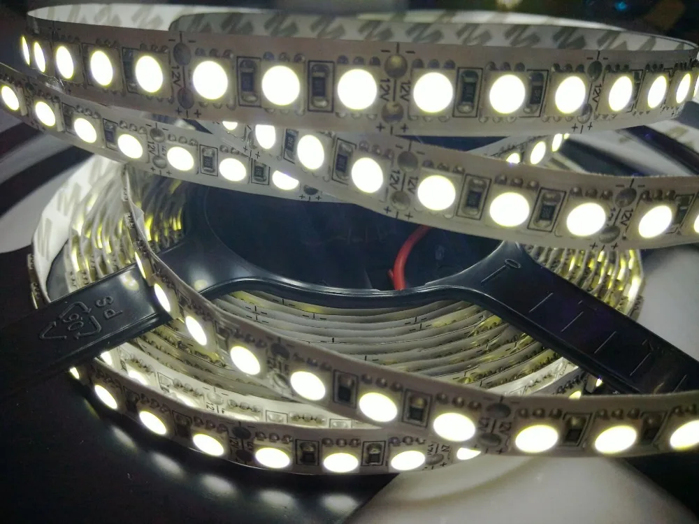 Гибкая светодиодная лента SMD5050 12 В постоянного тока 5 м/лот 120 светодиодов/м теплый
