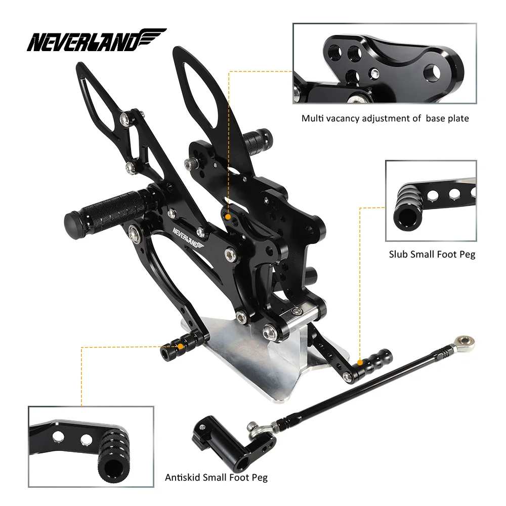 YZF-R1 YZF R1 2007 2008 Мотоцикл аксессуары для двигателя Запчасти подставки для ног сзади комплект Регулируемая подножки Регулируемый для Yamaha