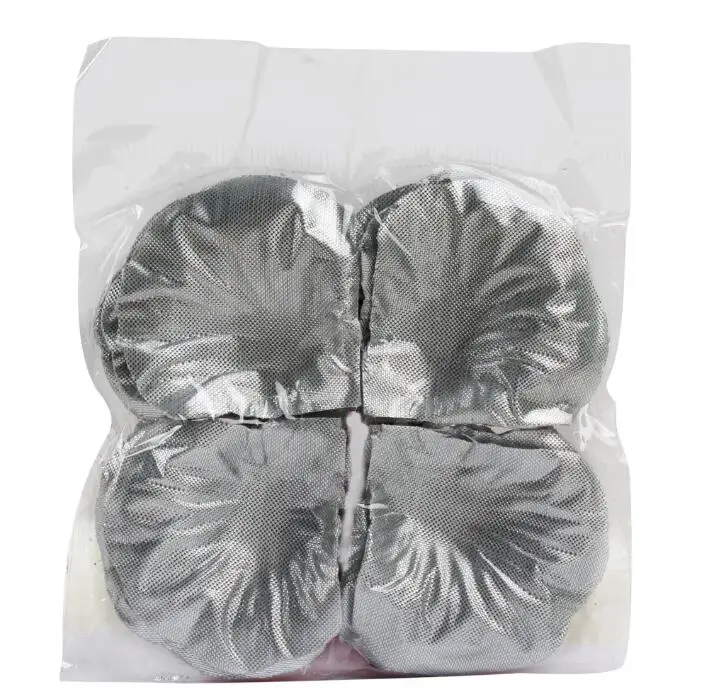 Silver OurWarm 100 шт Шелковая Роза искусственная лепестки цветов Настоящее прикосновение поддельные цветы для ванной дома Свадьба День святого Валентина украшения - Цвет: Silver