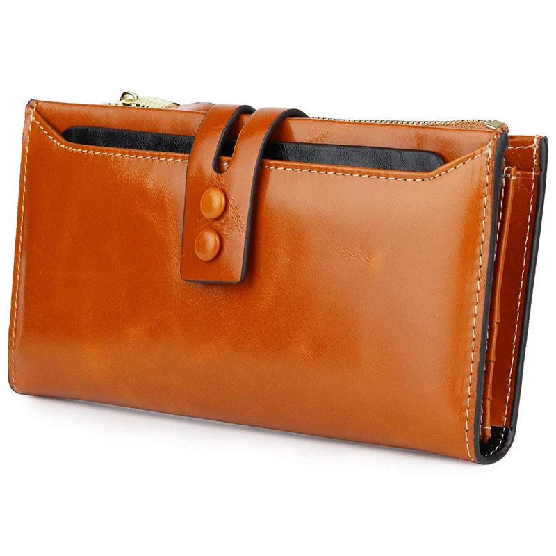 Новинка модный длинный кошелек из натуральной кожи женские кошельки с