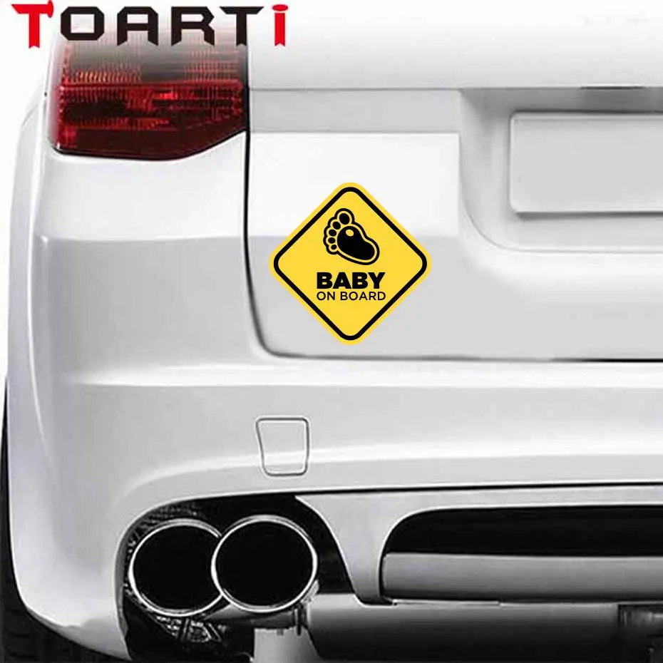 Lovely Baby On Board Car Stickers Cartoon Waterproof Vinyl Truck Warning Sign Auto Decal Bumper Body Window Decals | Дом и сад