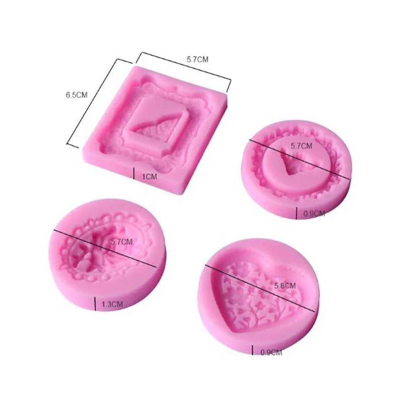 Ограниченная по времени винтажная рамка Цветок Любовь Сердце Форма сахарный