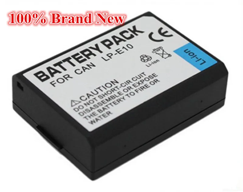 2300 мАч 100% Новый Сменный аккумулятор для камеры Canon LP-E10 1100D X50 T3 | Электроника