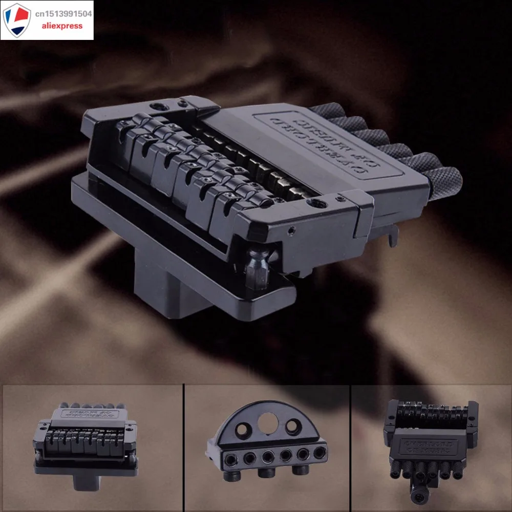 

6 String Headless Guitar Bridge Black Alloy NEW Hot New Beautiful and fashionabl