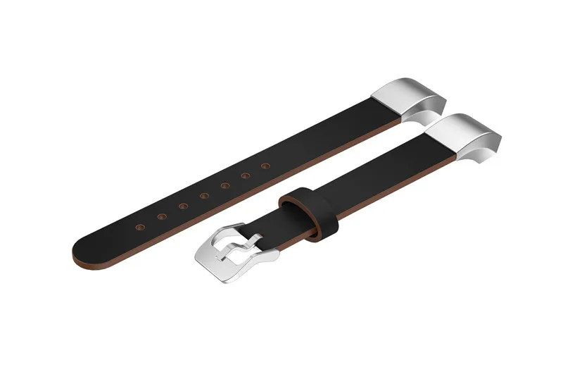 Black Роскошный сменный ремешок из натуральной кожи для Fitbit Alta/Alta HR, браслет на запястье, ремешок для часов, черный ремешок для часов, высокое качество - Цвет: Black