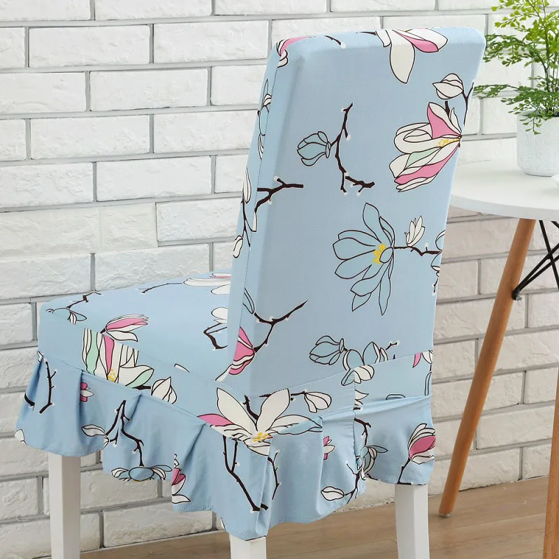 Monily Flower съемный эластичный спандекс Чехол для стула юбка протектор чехол сиденья