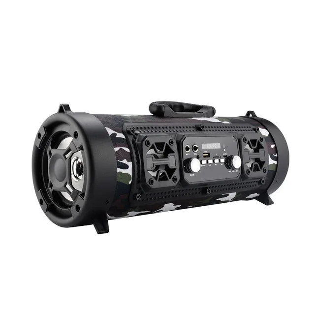 Camouflage Hifi портативный bluetooth динамик fm-радио движение КТВ 3D Звуковая система звуковая панель сабвуфер Портативная колонка bluetooth динамик fm-радио - Цвет: Camouflage