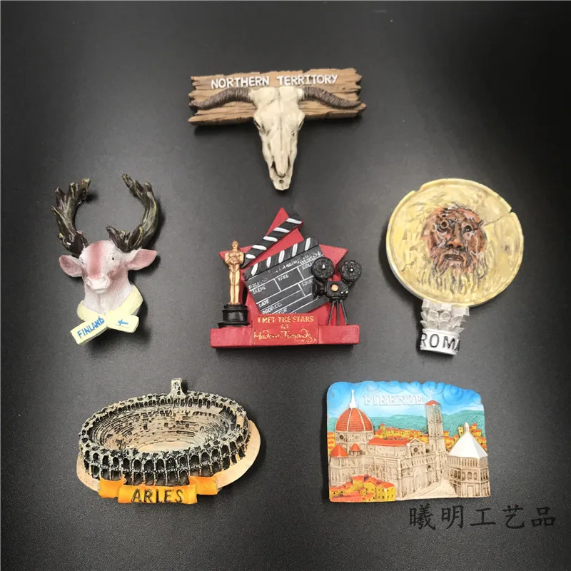 (5 штук в партии) разных странах холодильник из смолы | Дом и сад