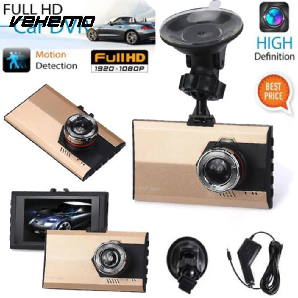 3 Full HD 1080p Автомобильный dvr CCTV тире камера g сенсор транспортная видеокамера Видео