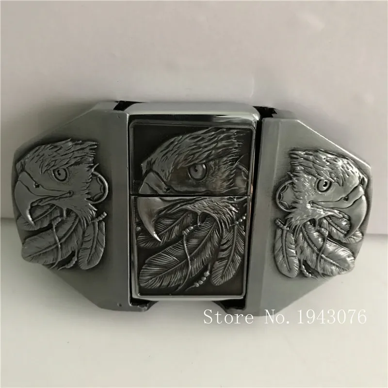 Розничная продажа новый стиль высокое качество 3D серебряный Орел зажигалка
