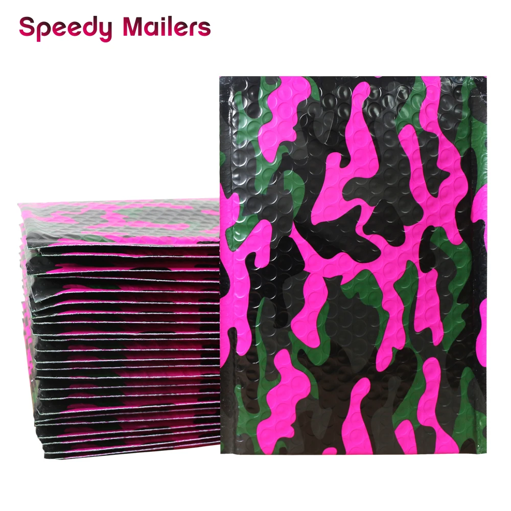 175x230mm-10pcs Speedy Mailers 10 шт. 175x230 мм Камуфляжный узор Пластиковый пузырьковый конверт для почты смешанный цвет воздушно-пузырьковая плёнка конверты-пакеты для почтовых отправлений - Цвет: 175x230mm-10pcs