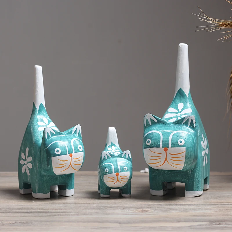 

Fat Cat Family Animal Living Room Cabinet Decoration Furnishing Creative Gift