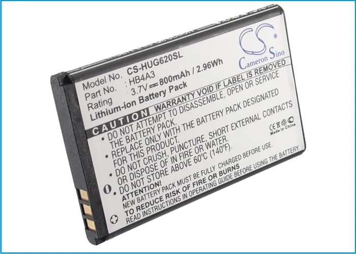 Высококачественный аккумулятор Cameron Sino 800 мАч HB4A3 HB4A3M для Huawei G6620 G7210 T1201 T1209