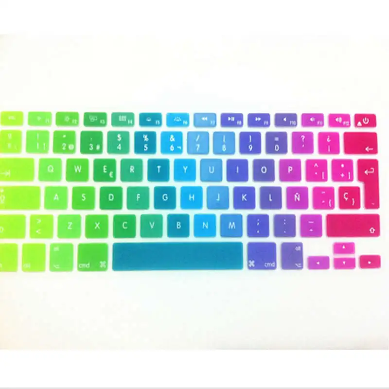 Силиконовая накладка на клавиатуру для Apple MacBook Pro air 13 15 17 чехол с испанским языком