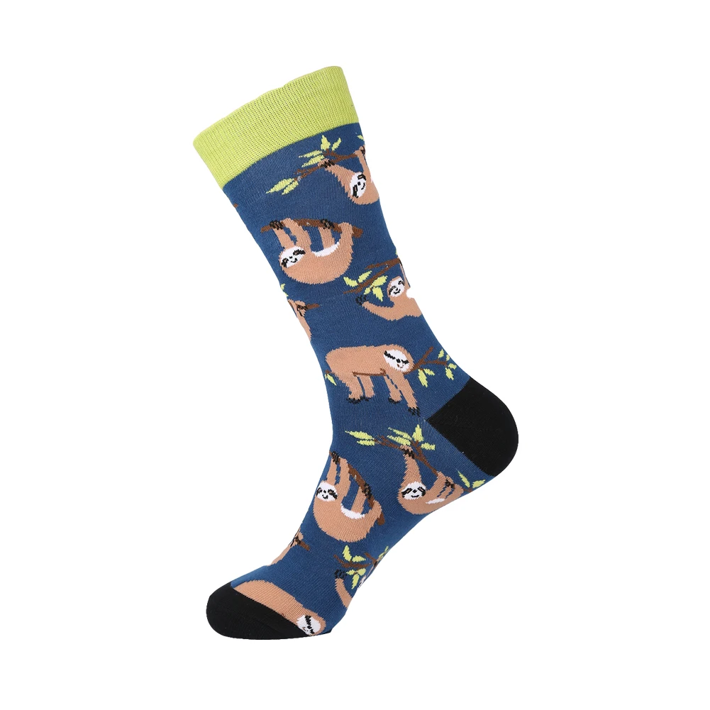 Vpm новый большой Размеры Для мужчин длинное платье носки Смешно Тигра Gecko