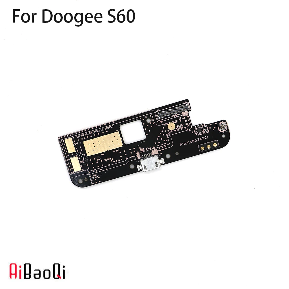 AiBaoQi usb разъем плата зарядки Для Doogee S60 Мобильный телефон Flex зарядка кабелей модуль сотового телефона мини USB порт