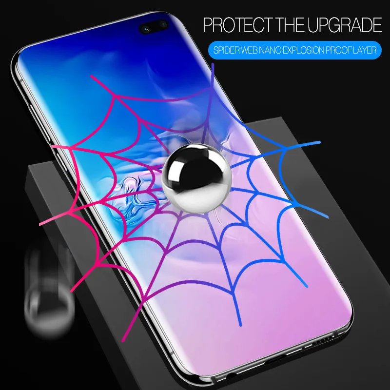 3D изогнутые с обмоткой эластичной пленкой для samsung Galaxy S10 S8 S9 плюс записная книжка