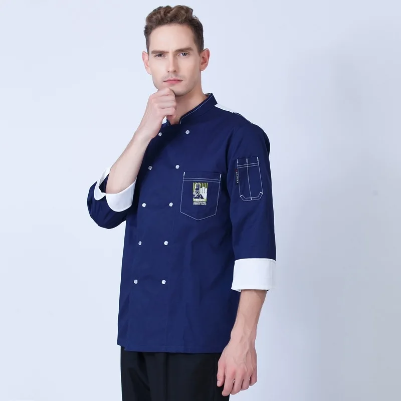 Женская новая осенне-зимняя кухонная одежда с длинным рукавом для взрослых