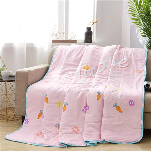 cartoon letters Home Watermelon summer quilts patchwork duvet 1pc grey throw blanket Freshness thin comforter ployester home bedspread 200*230cm - Цвет: cartoon letters