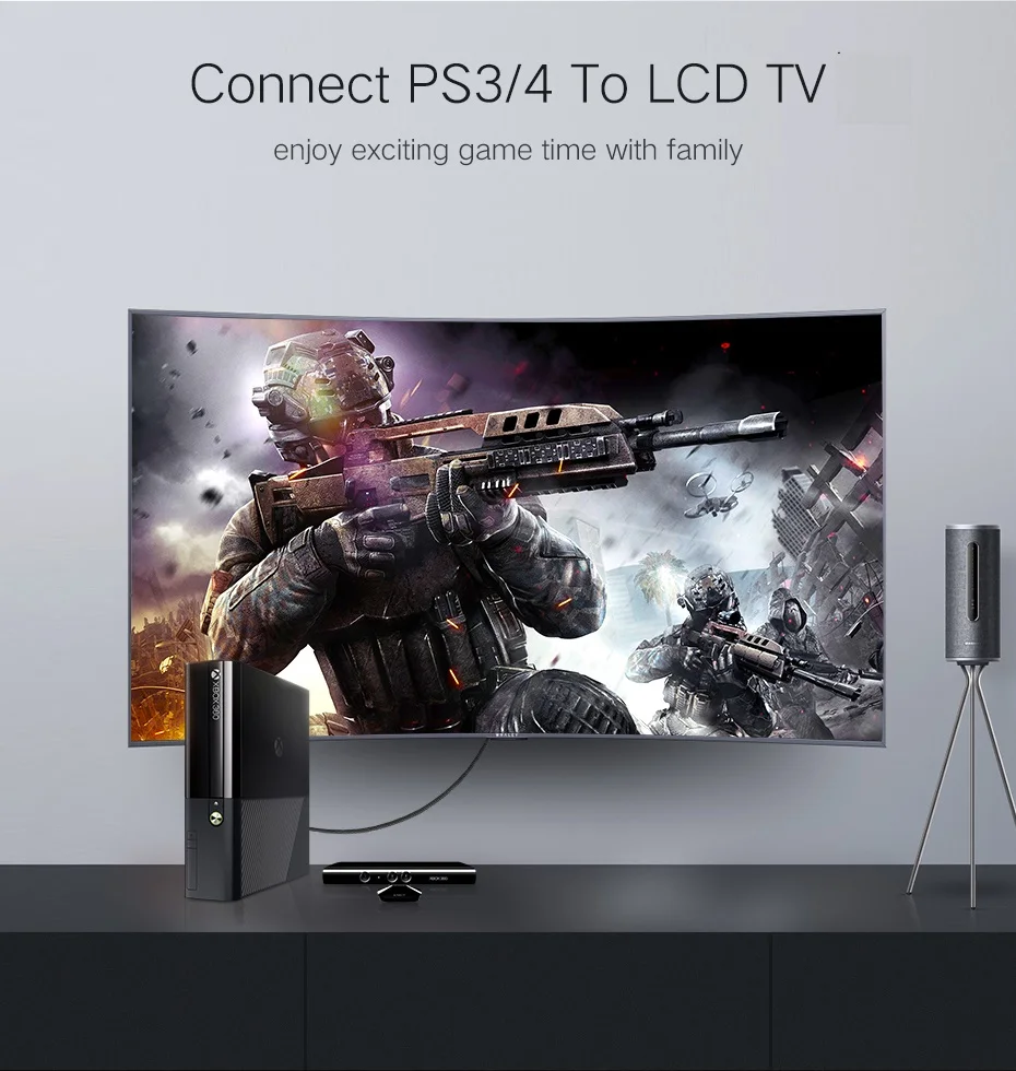 HDMI совместимый кабель с позолоченным разъемом Поддержка Ethernet 3D Для HDTV монитора
