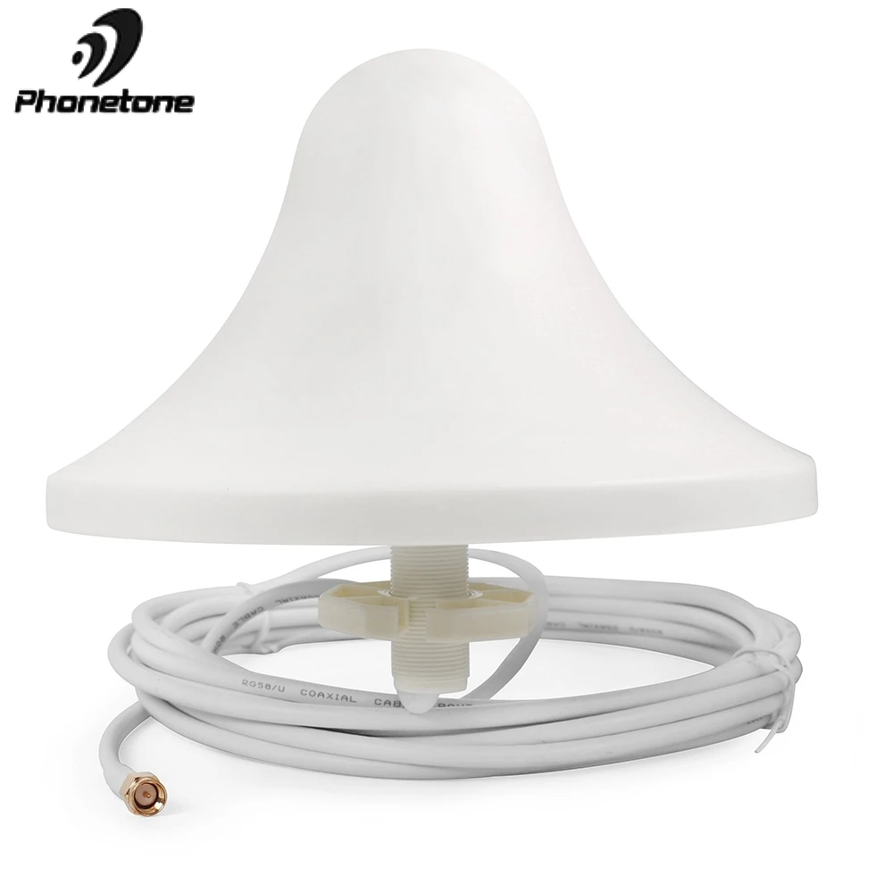 Внутренняя потолочная антенна 3-5dBi LTE 698-2700MHz всенаправленная антенна SMA разъем для ретранслятора сотового сигнала