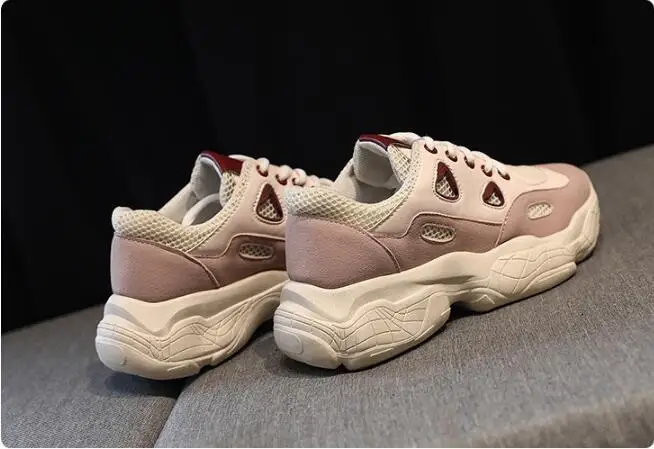 Женские кроссовки на платформе Mexemina Повседневные Дышащие сетчатые сандалии