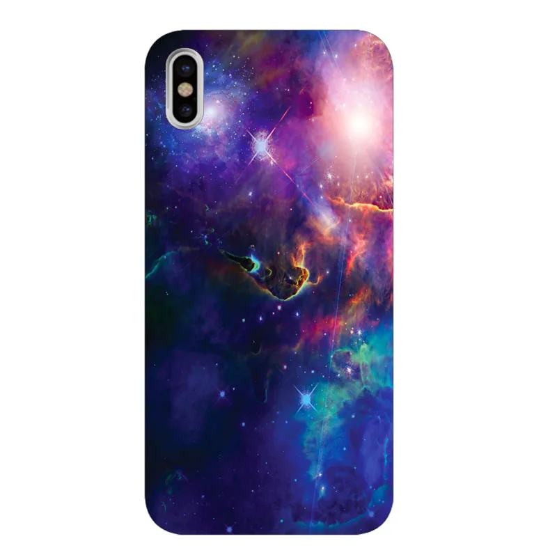 Interstellar фиолетовый Космическая Звезда окрашенный телефон Мягкий чехол для iPhone 8 7 6