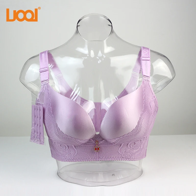 2018 New Plus Size Bralette Push Up Lace Deep V Seamless Supper Thin Brassiere Wire Free Big Bras for Women Lingerie | Женская одежда