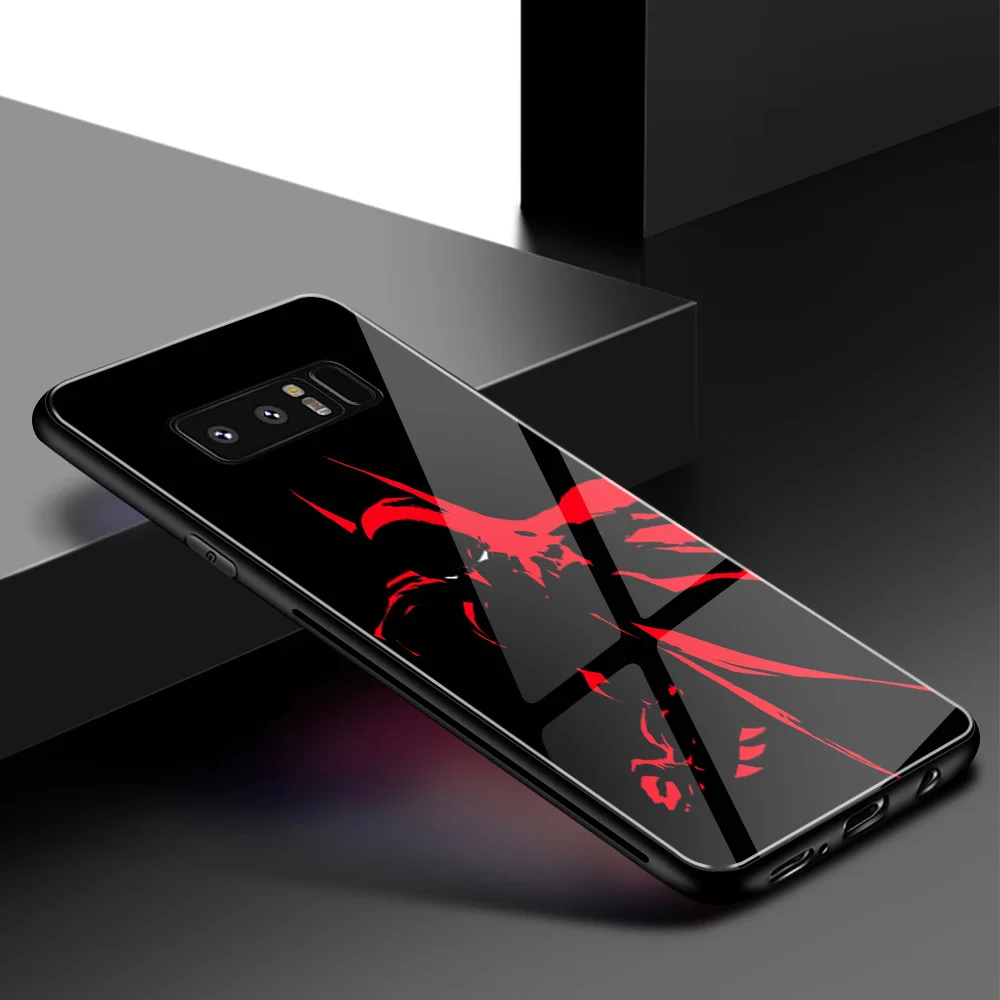Для samsung Note 9 чехол Marvel Бэтмен Жесткий чехол на заднюю панель стекло для samsung Galaxy Note 8 9 10 S8 S9 Plus S10 plus S10 Lite