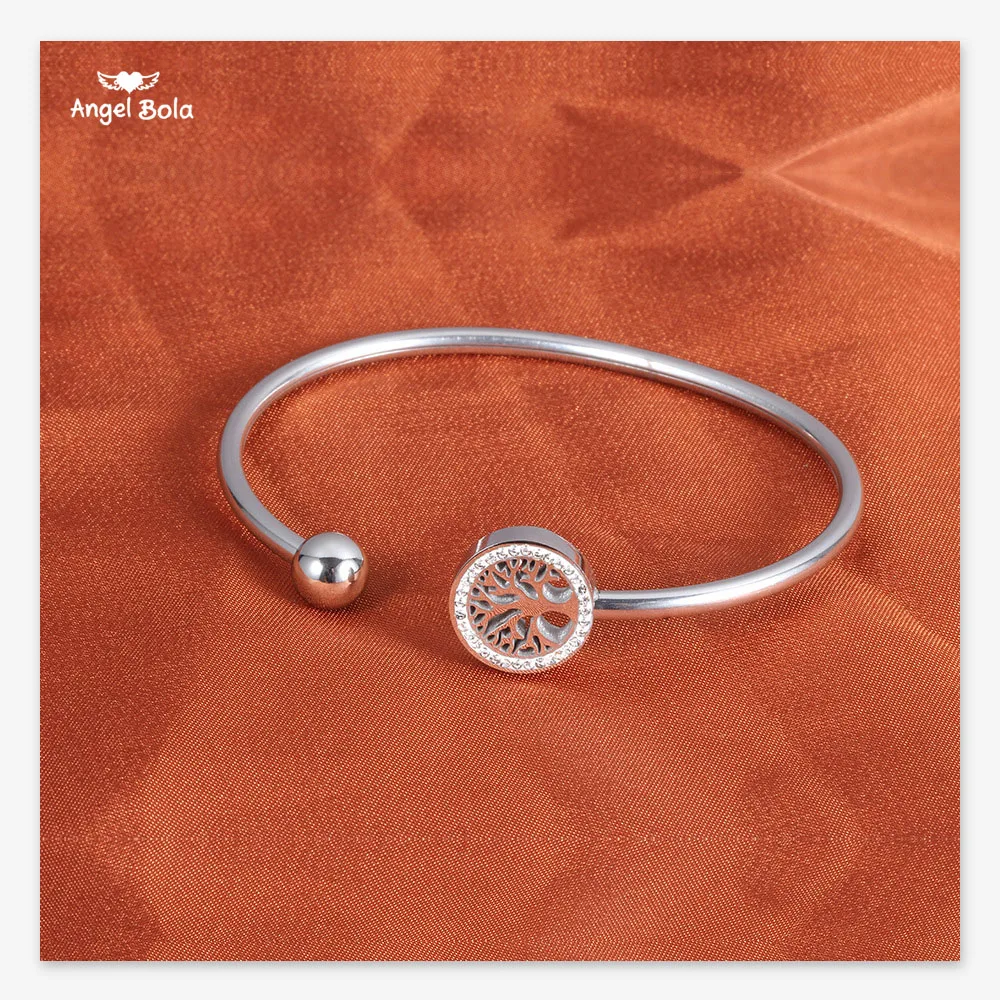 Женский браслет из нержавеющей стали Pulseira Mujer Moda прозрачный с кристаллами и