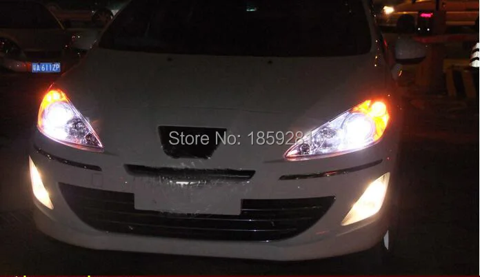 2011~ 2013 для peugeot 408 головной светильник, 408, подходит для LHD и RHD, автомобильные аксессуары 408 противотуманный светильник, бампер налобный фонарь для peugeot 408