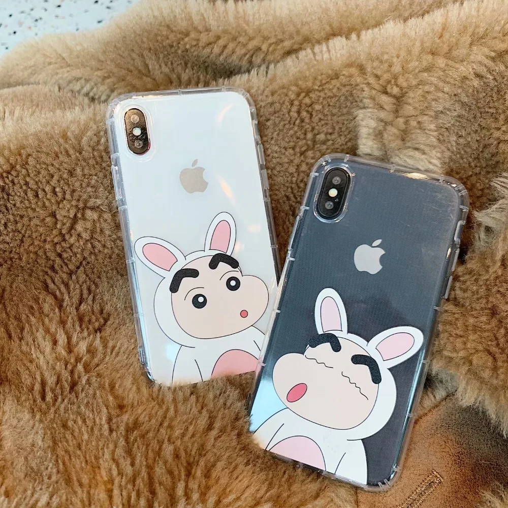 Милый мультяшный чехол для телефона Crayon Shin chan iPhone 11 Pro Max XR XS силиконовый мягкий 7 8 6