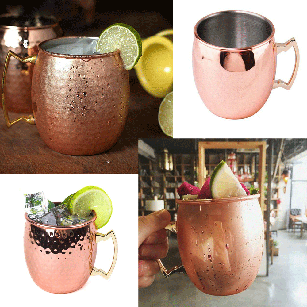 Идея подарка-МОСКВА Mule Pure и одноцветные медные кружки чашки Размер 18 oz старая мода
