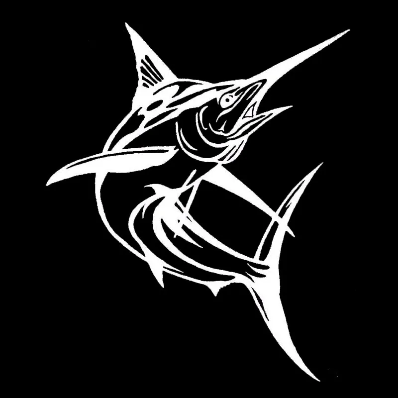 Декоративные стикеры 14*16 5 см в виде рыбок марлина стильные модные классические